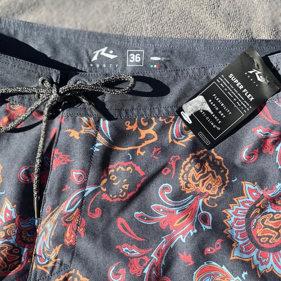 Rusty swim shorts paisley grey - Picture 4 of 4